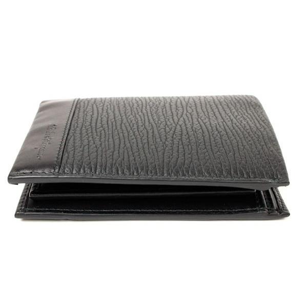 FERRAGAMO（フェラガモ） 二つ折り札入れ カーフ 黒 Salvatore
