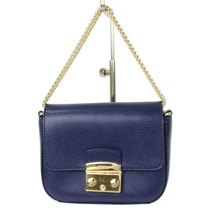 METROPOLIS 美品 FURLA フルラ メトロポリス チェーンショルダーバッグ 