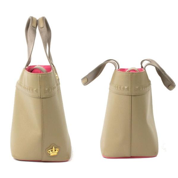 美品 ADMJ アクセソワ トートバッグ ベージュ ピンク レザー 