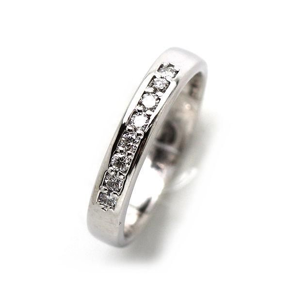 K18WG ダイヤモンドリング 12号 0.20ct 18金 ホワイトゴールド 指輪