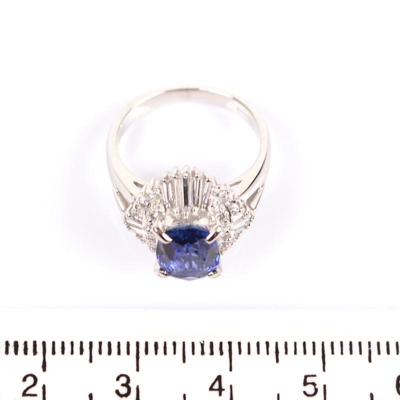 大粒 2.28/0.59ct】天然 ブルーサファイア リング Pt900 8.5号 大粒 2.28/0.59ct】天然 ブルーサファイア リング Pt900 8.5号