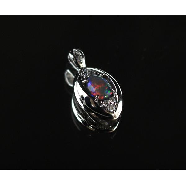 Pt900 天然オパールペンダントヘッド ブラックオパール 0.61ct Pt900 天然オパールペンダントヘッド ブラックオパール 0.61ct