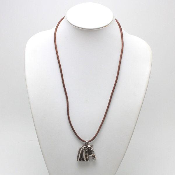 Hermes エルメス シュバル チョーカー 65cm ホースモチーフ 馬 シルバー ブラウン ネックレス メンズ たまや質店 通販 Yahoo ショッピング