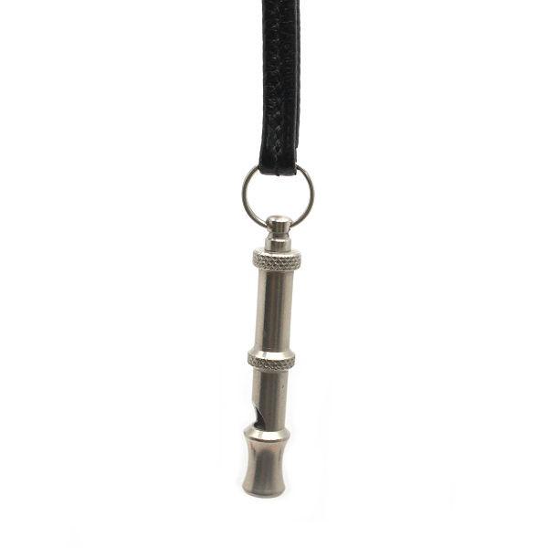HERMES エルメス ドッグホイッスル 犬笛 フランス製 レザー ブラック 