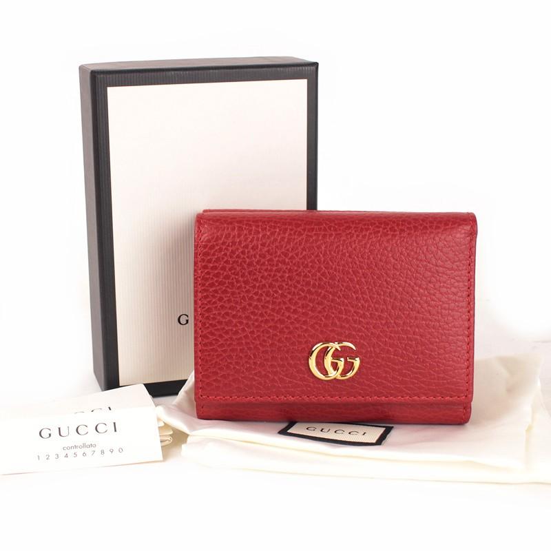 GUCCI 【美品】グッチ プチマーモント 三つ折り財布 474746 GUCCI 【美品】グッチ プチマーモント 三つ折り財布 474746