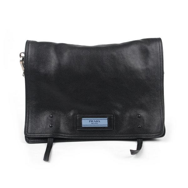 PRADA（プラダ） ショルダーバッグ 1BD085 イタリア製 レザー ブラック