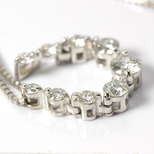 K18WG 2way ダイヤモンド ネックレス 0.50ct 18金 ホワイトゴールド
