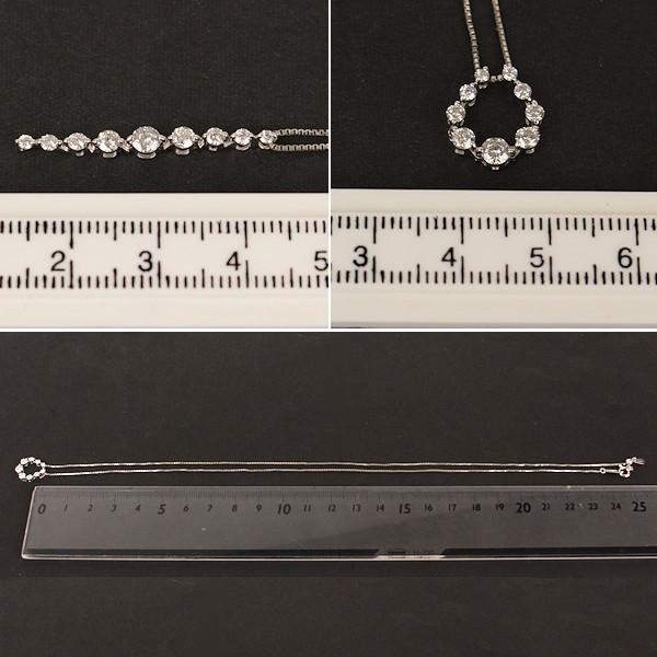 K18WG 2way ダイヤモンド ネックレス 0.50ct 18金 ホワイトゴールド