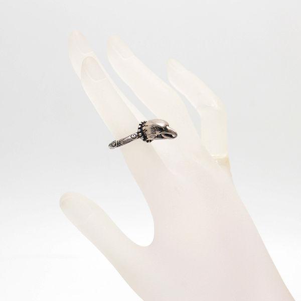 グッチ イーグルヘッド リング 20号 SV925 指輪 鷲