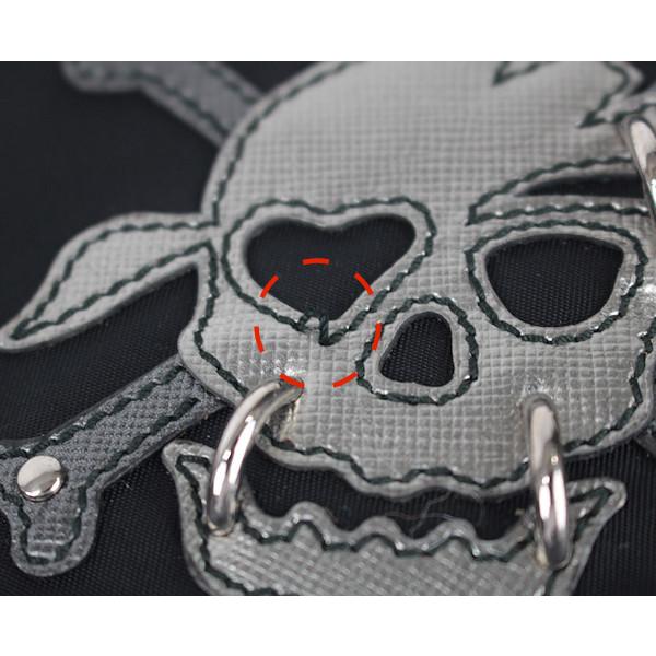 PRADA（プラダ） 【美品】PRADA スカル ナイロンポーチ 黒 2M1214