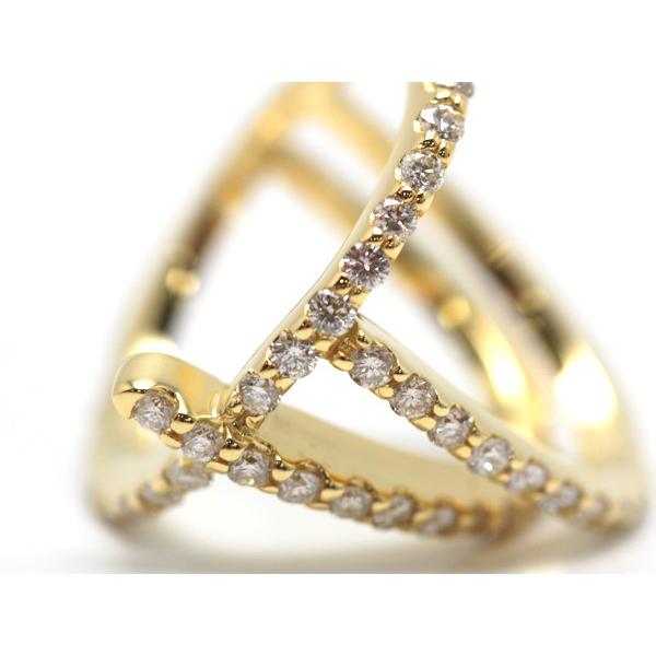 K18 ダイヤモンドリング 7号 0.82ct 18金 ゴールド 指輪 16612