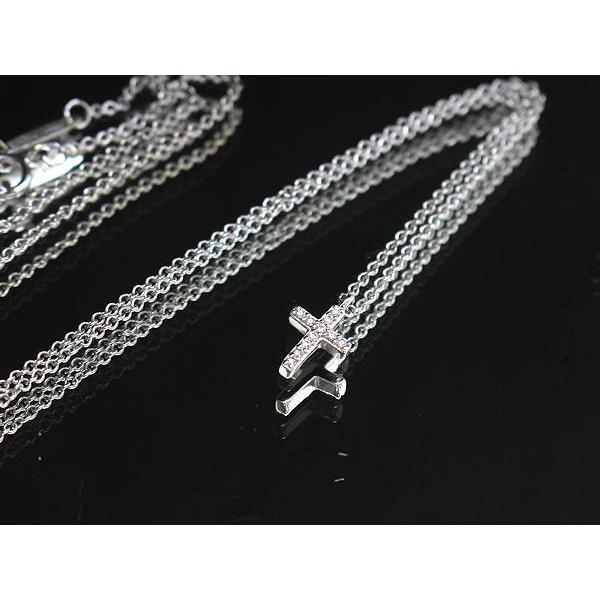 K18WG Tiffany&Co. ティファニー メトロクロスミニネックレス 約  