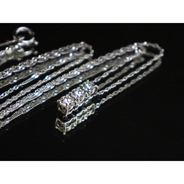 SALE 純プラチナ PT1000 天然ダイヤペンダントネックレス 0.30ct