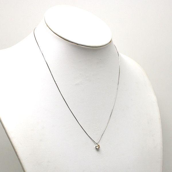 東急百貨店 ダイヤモンドプチネックレス 0.6ct 約44.5cm Pt850 Pt900