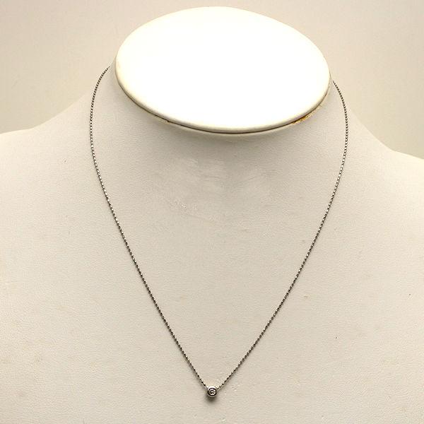 Pt850 一粒 ダイヤモンドネックレス 約42cm 0.05ct 約2.0g