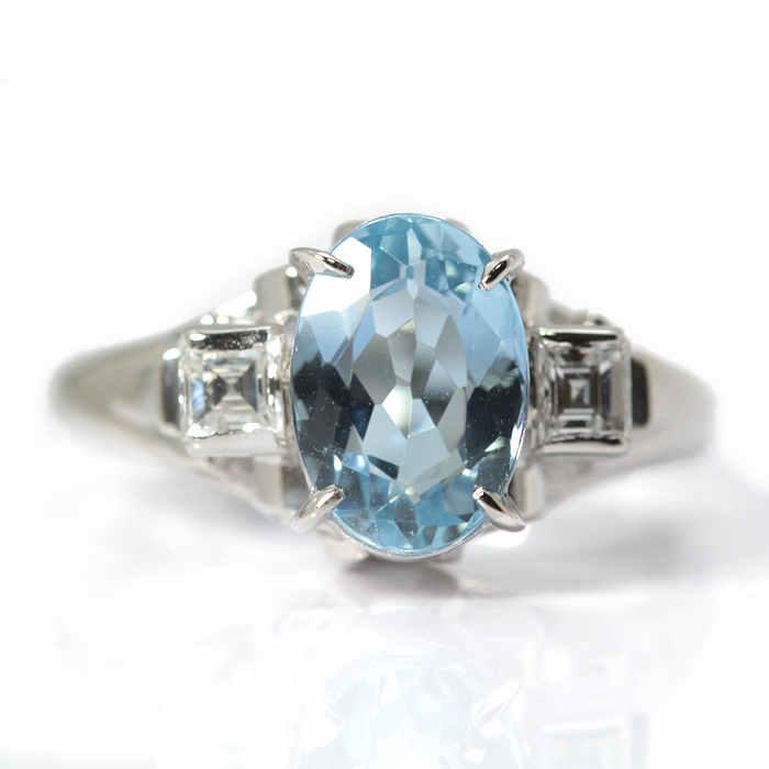 アクアマリン リング Pt900 プラチナ ダイヤ ダイヤモンド リング 指輪 大粒アクアマリン7.63ctダイヤモンドpt900指輪