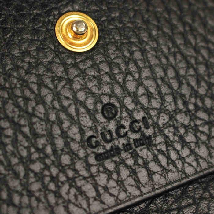 GG Marmont GUCCI グッチ 二つ折り財布 レザー 黒 456126 GGマーモント