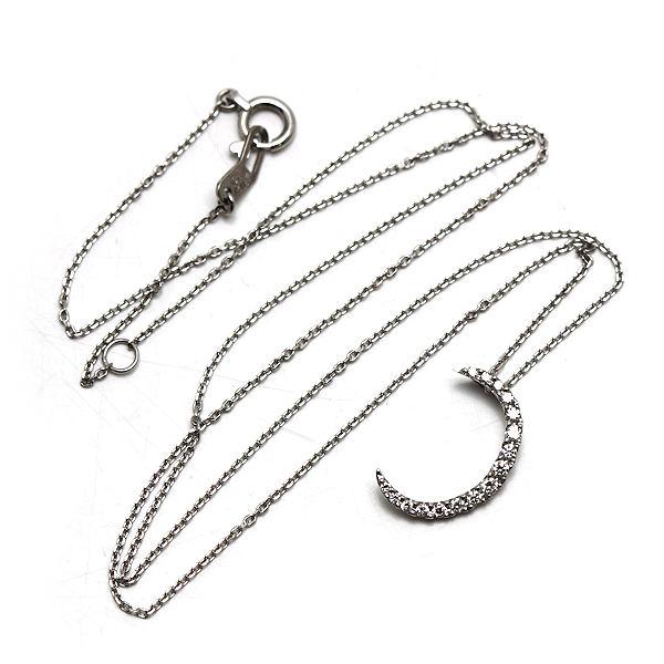 STAR JEWELRY（スタージュエリー） クレセントムーンネックレス 約40cm 