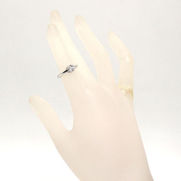 Ponte Vecchio ポンテヴェキオ ダイヤモンドフラワーリング 9号 0.20ct  