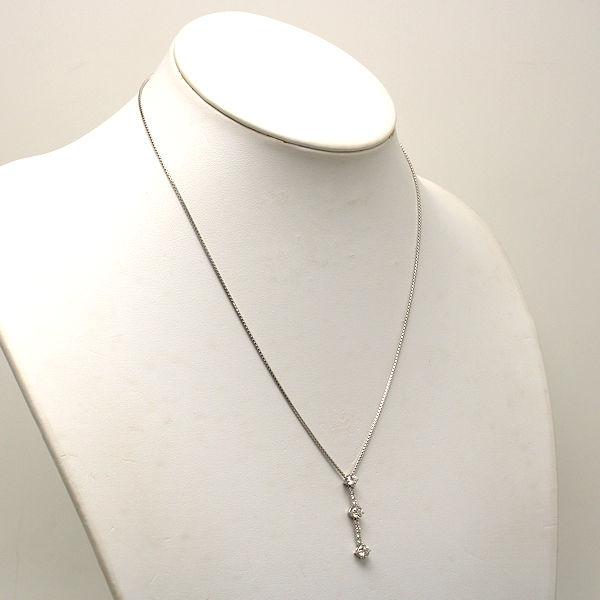 Pt850/Pt900 トリロジーネックレス 約45cm 約5.9g プラチナ 