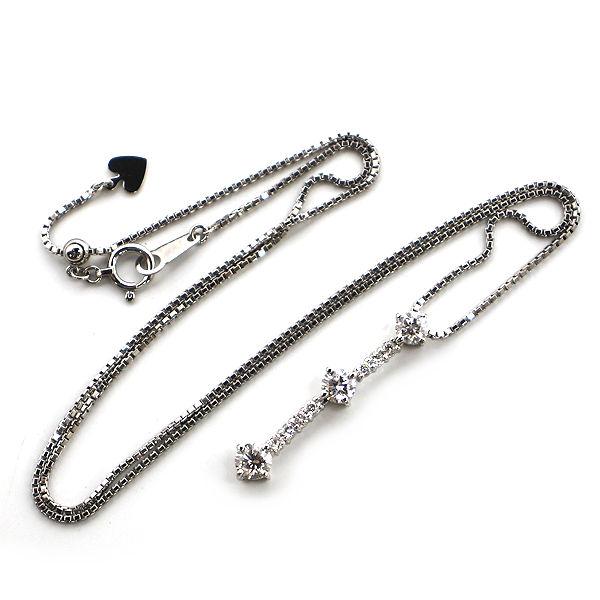 Pt850/Pt900 トリロジーネックレス 約45cm 約5.9g プラチナ  