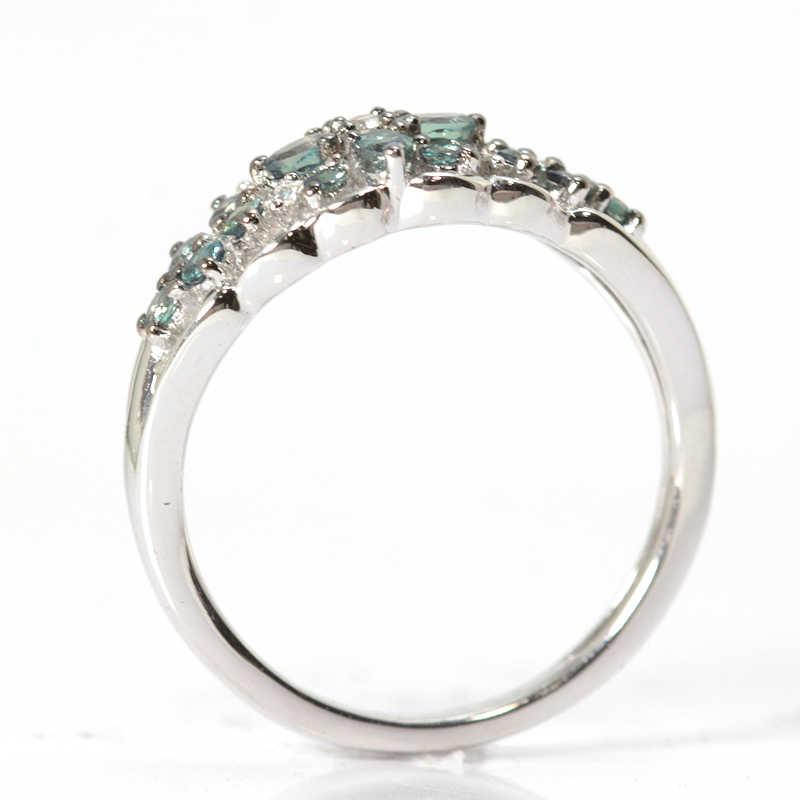 K18WG アレキサンドライト リング 0.65/0.04ct 16号 18金 ホワイト