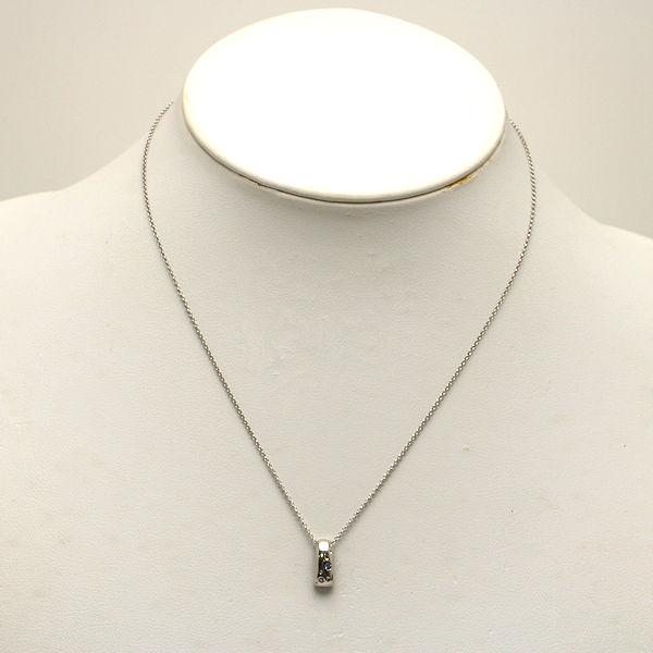 Pt850/Pt900 デザインネックレス 約40cm ダイヤモンド 0.04ct 約3.7g