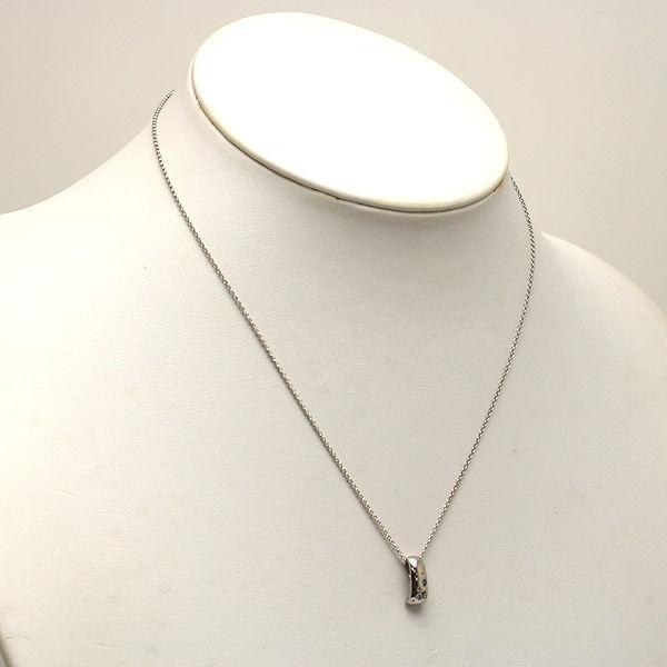 ダイヤ ネックレス Pｔ850「約40mm」 Pt850/Pt900 デザインネックレス 約40cm ダイヤモンド 0.04ct 約3.7g
