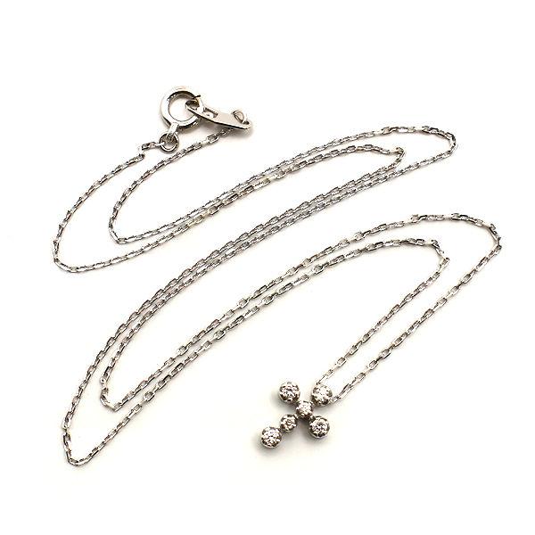 STAR JEWELRY スタージュエリー 十字架モチーフネックレス 約40cm  