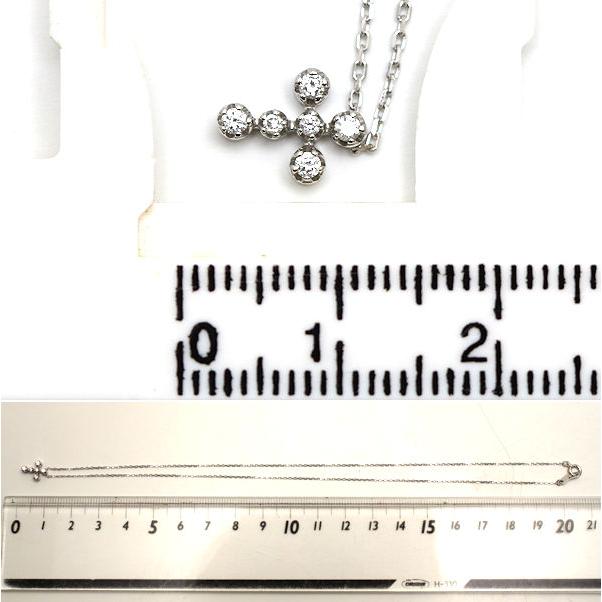 STAR JEWELRY スタージュエリー 十字架モチーフネックレス 約40cm  