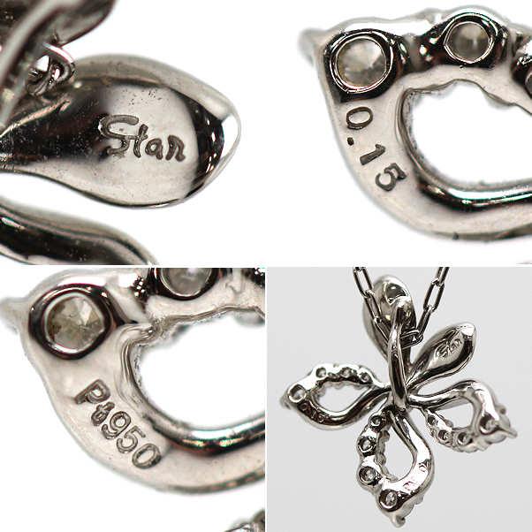 STAR JEWELRY（スタージュエリー） フラワーモチーフネックレス 約40cm