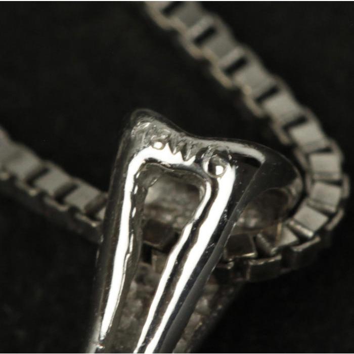 ブランド登録なし ダイヤモンド 0.2ct クロス ネックレス K18WG 18金 