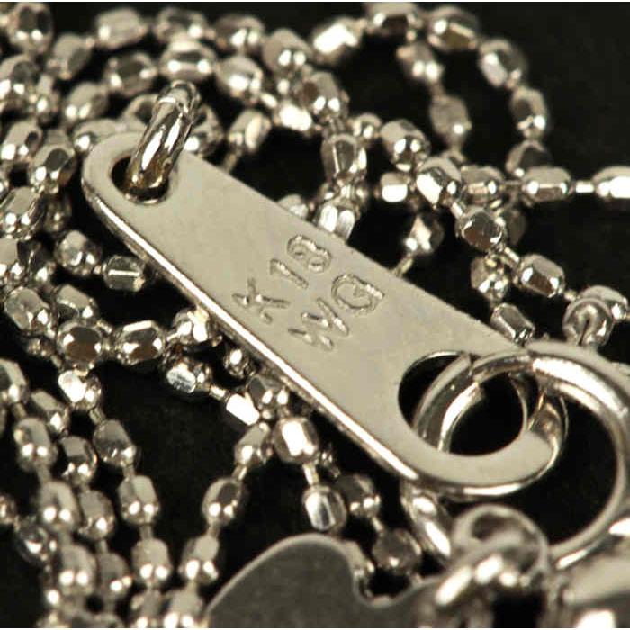 フラワー 3連 ダイヤモンド 0.31ct ネックレス K18WG 18金 ホワイト