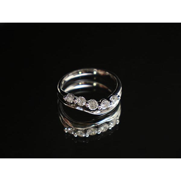 Pt900 ダイヤモンドリング 17.5号 約6.3g 0.54ct プラチナ 指輪 20586