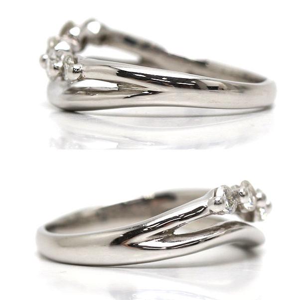 Pt900 ダイヤモンドリング 17.5号 約6.3g 0.54ct プラチナ 指輪 20586