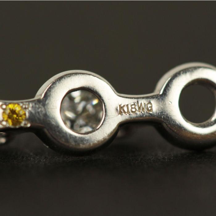 トリロジー ダイヤモンド 0.3ct ネックレス K18WG 18金 ホワイト