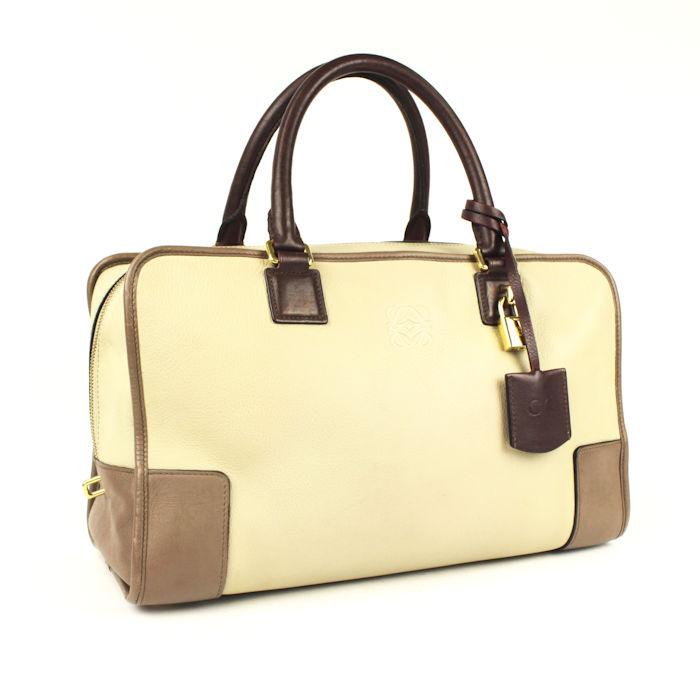 ロエベ アマソナ28 ハンドバッグ ミニボストン ナッパレザー サーモン