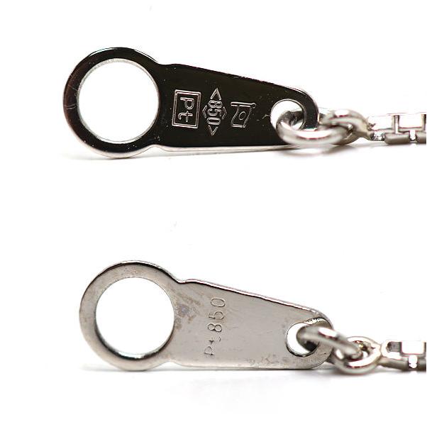 Pt900 Pt850 アクアマリンネックレス 0.82ct ダイヤモンド 0.16ct 約  