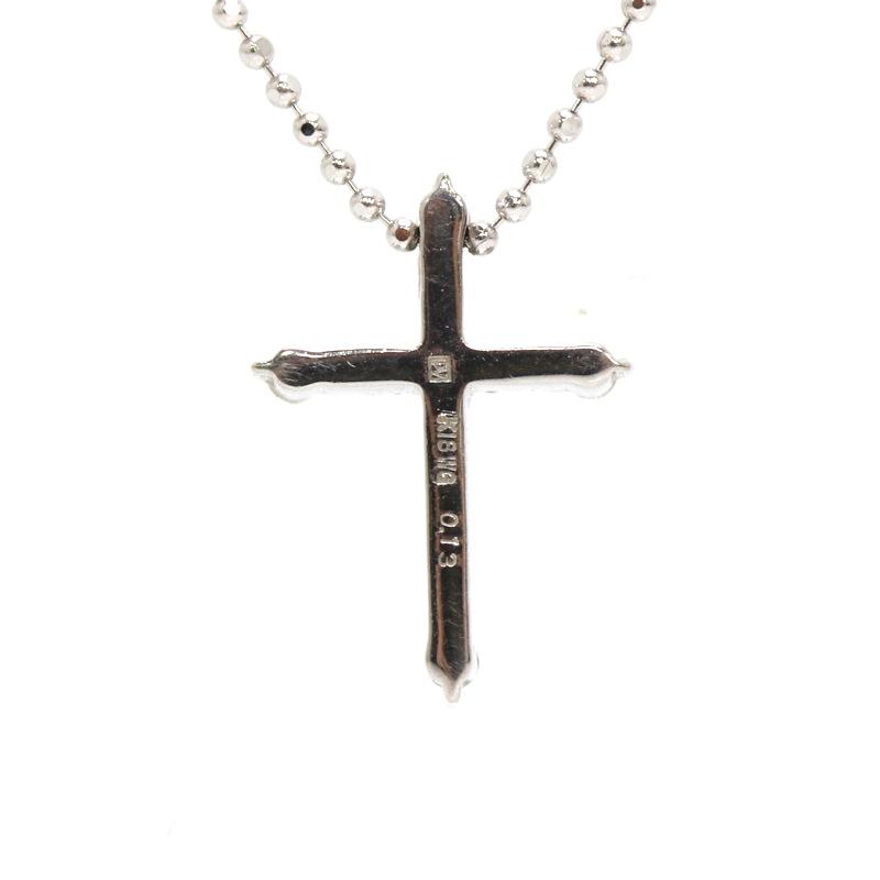 Ponte Vecchio（ポンテヴェキオ） クロス ネックレスダイヤモンド 0.13