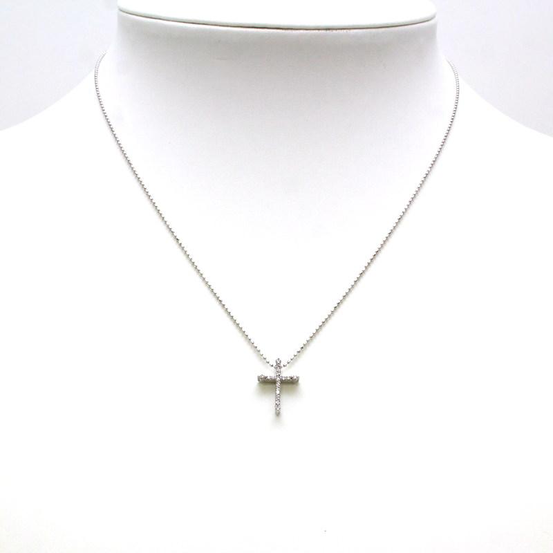 Ponte Vecchio（ポンテヴェキオ） クロス ネックレスダイヤモンド 0.13