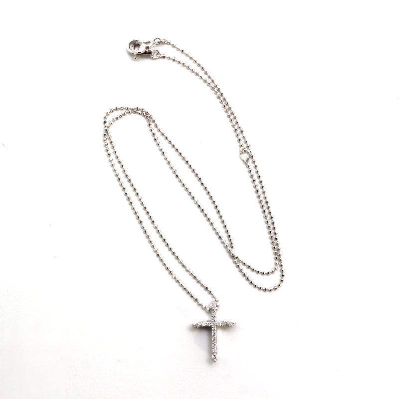 Ponte Vecchio（ポンテヴェキオ） クロス ネックレスダイヤモンド 0.13