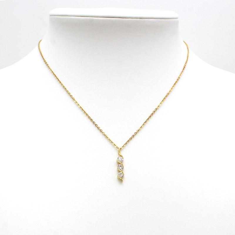 UNOAERRE（ウノアエレ） ダイヤモンド 0.5ct ネックレス K18 18金