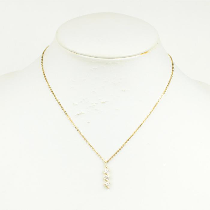 UNOAERRE ウノアエレ ダイヤモンド 0.5ct ネックレス K18 18金 