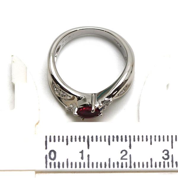 Pt900 ルビーリング 13号 0.68ct ダイヤモンド 0.14ct プラチナ 約10.5  