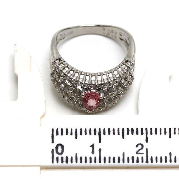 パパラチアサファイア　0.59ct ダイヤ　プラチナ　指輪　鑑別書付き 楽天市場】【DGL鑑別書付】 パパラチアサファイア ダイヤモンド リング