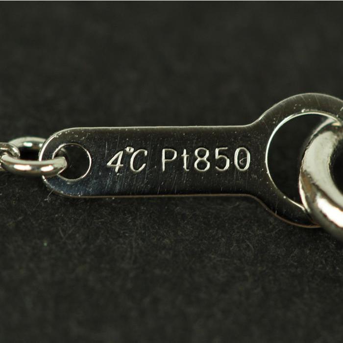 4℃ ヨンドシー ダイヤモンド Wクロス ネックレス Pt850 プラチナ 4℃ ヨンドシー ダイヤモンド Wクロス ネックレス Pt850 プラチナ