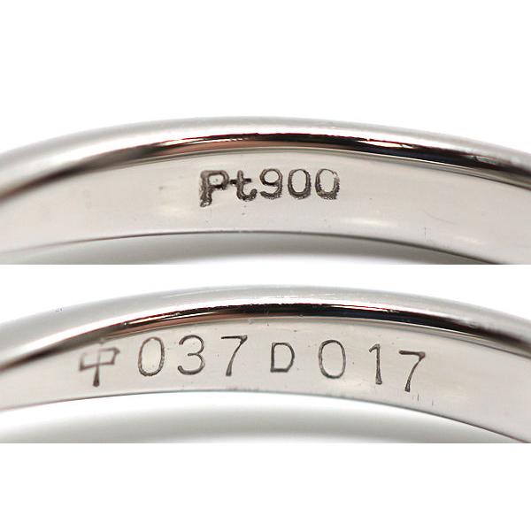 Pt900 ダイヤモンドリング 14号 PT900ダイヤモンドリング約14号