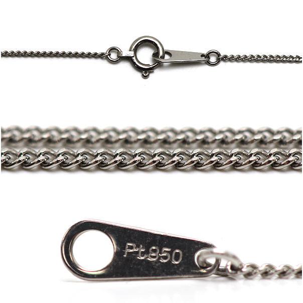 Pt850 Pt900 ハートモチーフネックレス 約42cm ダイヤモンド 0.50ct 約