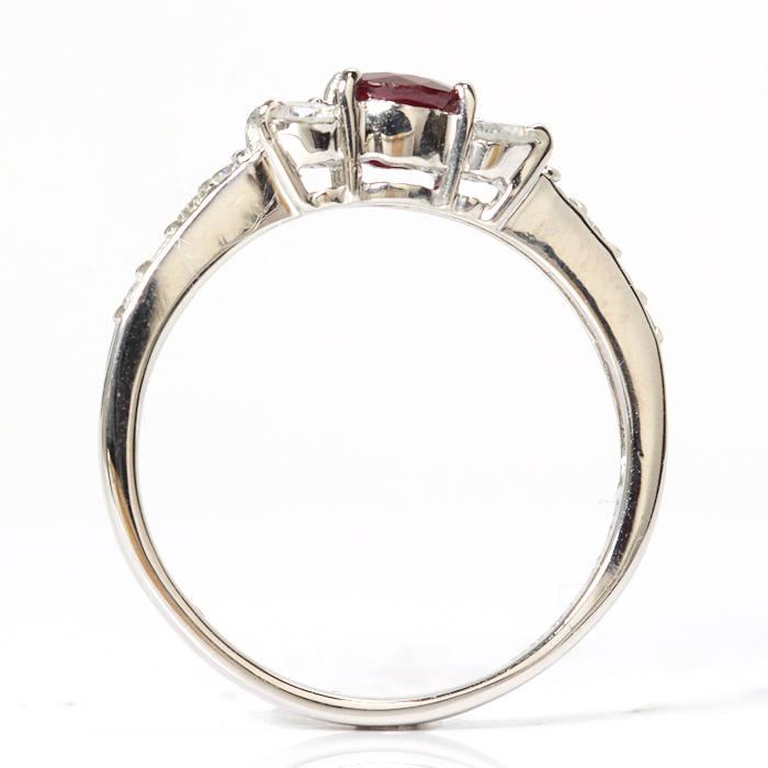 ルビー リング 0.65ct ダイヤモンド 0.45ct 指輪 Pt900 プラチナ 