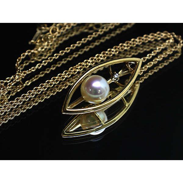 TASAKI（タサキ） パール付きネックレス 約42cm 真珠 約8mm